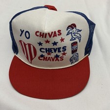 Gorra de Camionero Chivas Fútbol Chivas Años 80 70 México Mexicano Vintage Snap Back
