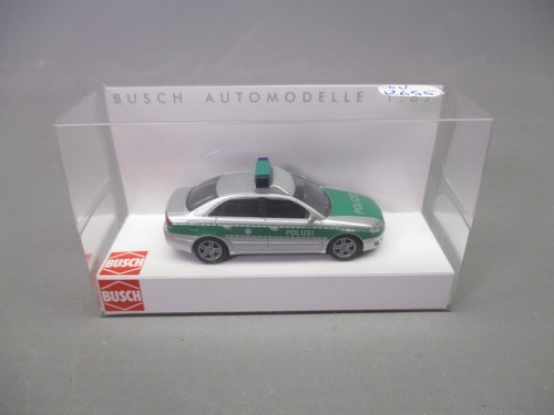 DV12456 BUSCH Ho 1/87 1:87 VOITURE AUDI A4 LIMOUSINE POLIZEI BAYERN REF 49221 | Zustand: Occasion