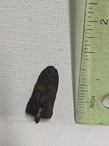 Vintage Forged Iron Arrowhead / Metal Point ~ Rustic Primitive Relic