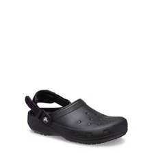 Crocs at Work Unisex Classic Slip Resistant Work Clog Black  No Import Fees