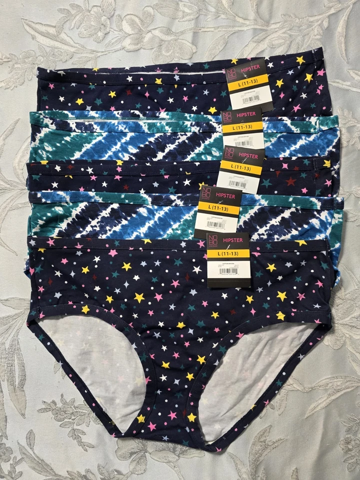 Комплект из пяти (5) без границ женщин хлопок хипстер трусики размер L - Изображение 2 из 4