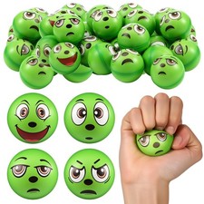 Shappy 32 Pcs Christmas Stress Balls Bulk 1.57 inches 4 cm diameter, Green