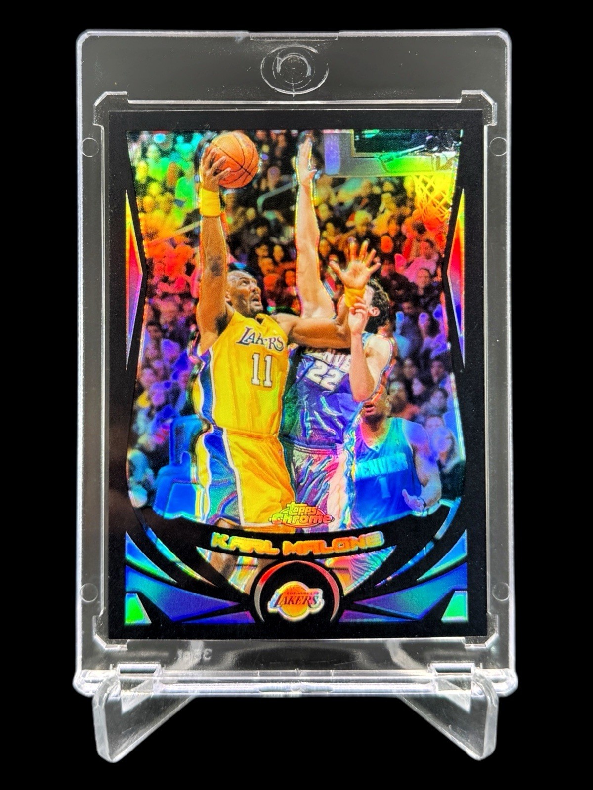 2004/05 Topps Chrome KARL MALONE /500 BLACK REFRACTOR SSP #110🔥RARE🔥1:1200🔥