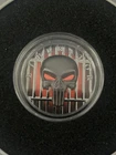1 Oz Silver Coin Dark Side 2022 THE LIBERATOR Skull Proof Silver / Enamel Eyes