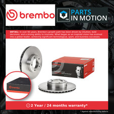 2x Brake Discs Pair Vented fits DAIMLER COUPE SOVEREIGN 4.2 Front 73 to 77 7L