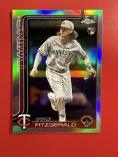 2025 Topps Chrome Update #USC8 Ryan Fitzgerald RC Refractor Minnesota Twins