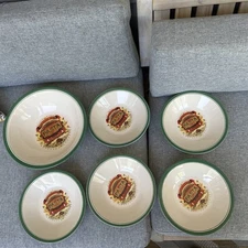 Corner Grocery by Roshco Inc Large & Individual Pasta Serving Bowl Set of 6