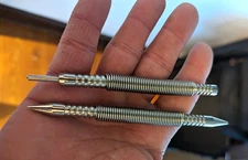 Spring Loaded Nail Set Tools,2-PCS Dual Head Nail Setter and Hinge Pin Punch Set