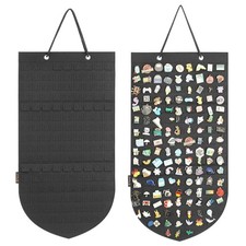 PACMAXI Hanging Brooch Pin Organizer, Display Pins Storage Case, Small, Black
