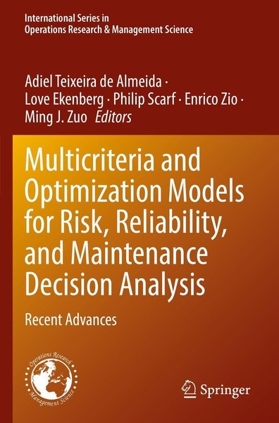 Multicriteria And Optimization Models For Risk, Reliability, And Maintenance Dec-image