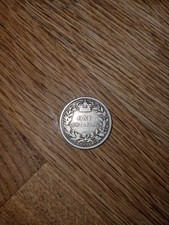 1871 Queen Victoria young Head One Shilling ,925 silver.