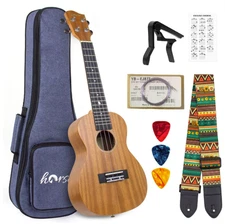 Tenor Ukulele,26 Inch Professional Musical Instrument Ukelele for Adults Horse U