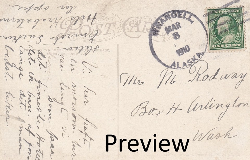 ANTIQUE 1910 VIEW OF KETCHIKAN ALASKA FROM THE WATER POSTCARD | eBay