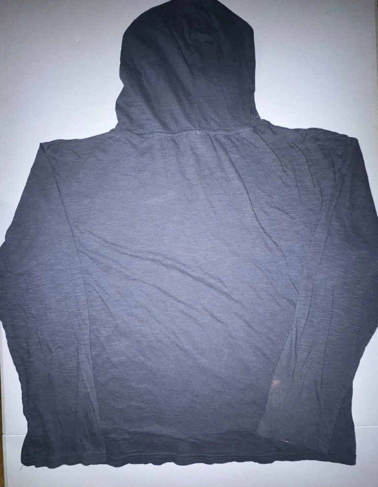 Vintage Golds Gym Hoodie Men’s XL Lightweight Pullover Muscle Joe Gray Blue - Image 3 of 4