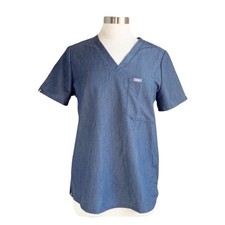 FIGS Scrub Top Technical Collection Catarina Heather Denim Medical Women s XL