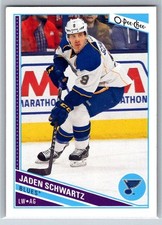2013-14 O Pee Chee #434 Jaden Schwartz St. Louis Blues Seattle Kraken