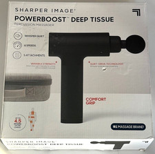 Sharper Image Powerboost Deep Tissue Percussion Massager, 5 Attachments