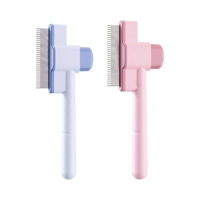 Fleas Comb for Dog Lice Cats Brush Pet Hair Removal Comb with Long Short Teeth