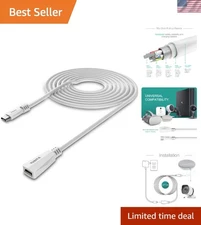 Universal Compatibility 20ft Micro USB Extension Cable for Security Cameras