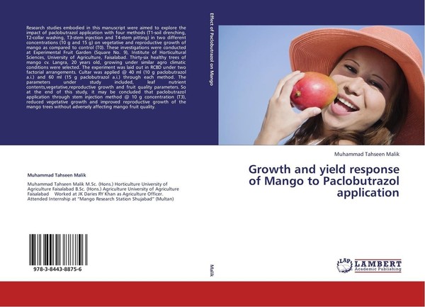 Growth And Yield Response Of Mango To Paclobutrazol Application Muhammad Tahseen-image