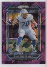 2022 Panini Prizm Purple Ice Prizm 215/225 Rashawn Slater #153 0a6