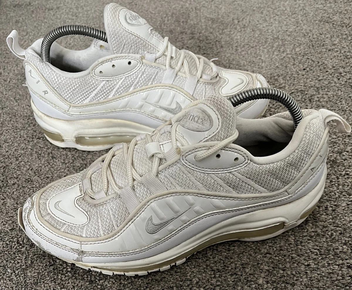 Nike Air Max 98 Triple White Trainers Size UK 6 US 7