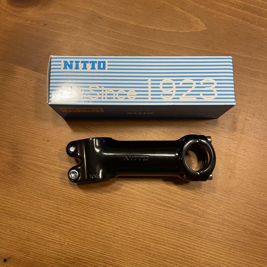 Nitto UI-75 Stem Black 82° 25.4mm Clamp 100mm Length Made in Nitto UI-75 Stem Black 82° 25.4mm Clamp 100mm Length Made in