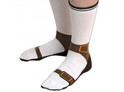 Sandal Socks Looks Like You're Wearing Sandals & Sox 75% Cotton Style #2 BOGO