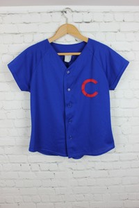 chicago cubs women's button up jersey