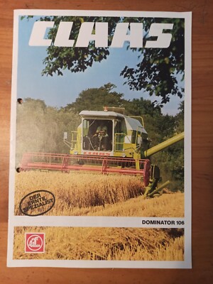 Brochure CLAAS Dominator 105 brochure advertising tractor hauler F