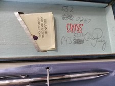 Vintage Cross Century Chrome Pen & Pencil Set Made in USA. 3501
