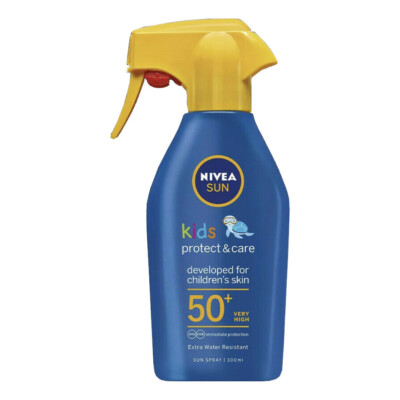 NIVEA Kids Protect & Care SUN LOTION Spray LSF 50+ 300ml extra wasserfest 