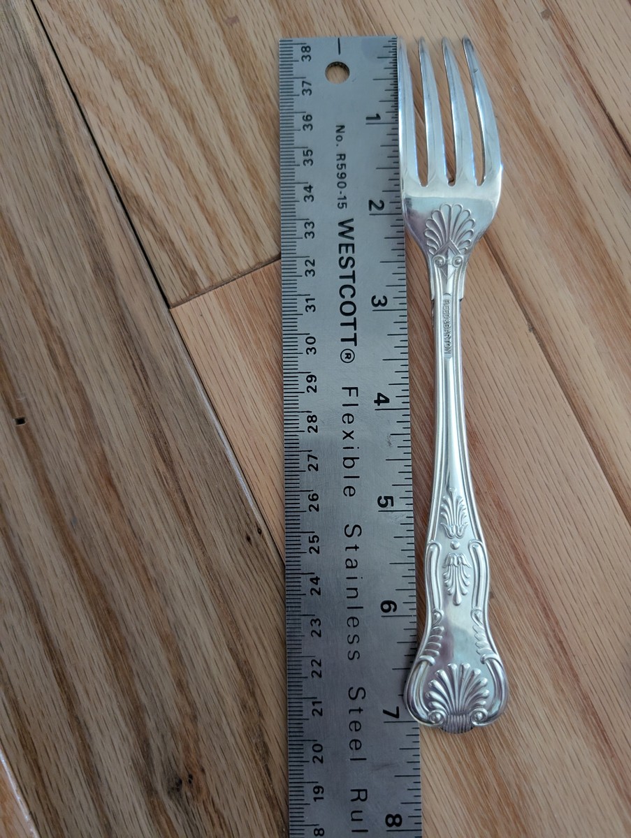 Vtg King's Pattern Flatware US Navy Reed & Barton Salad Forks 7 1