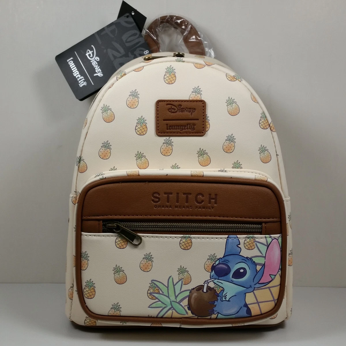 Loungefly Disney Lilo Stitch Stitch Pineapple Mini Backpack Bag New With Tags