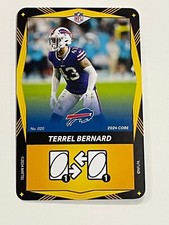2024 Mattel Uno Elite Football Yellow #020 - Terrel Bernard - Buffalo Bills