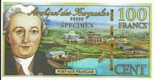 Nov. 2010 KERGUELEN ISLAND 100 FRANCS FANTASY note Combined Ship (world/lot)