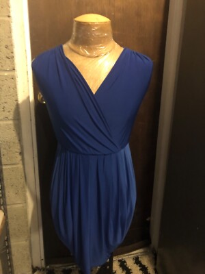 bloomingdale's aqua blue dress BY BLOOMINGDALES ROYAL SIZE S Size:A WULMLEO Womens Cotton Linen Volume Sleeve Maxi dress Side pockets
