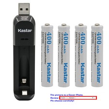 Kastar Ni-MH AAAA Battery USB Charger for Asus Stylus, Glucose and Blood Monitor