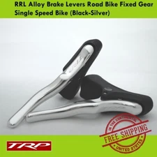 TRP RRL Alloy Brake Levers Road Bike Fixed Gear Single Speed Bike (Black-Silver)