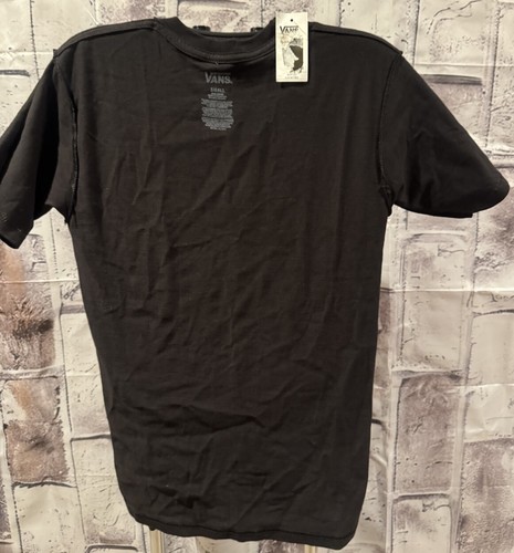 Boys 8-20 - Vans T-Shirt With Skull Design - Sz Small 8/10 - Black - Picture 4 of 6
