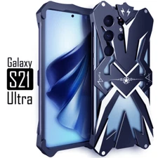 Samsung S21 +/S21 FE/S21 Ultra Aluminum Unique Funda Shockproof Metal Armor Case