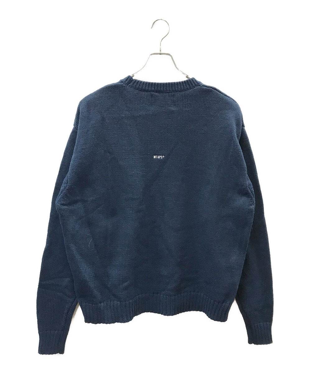 WTAPS CREW NECK 02 SWEATER POLY SIGN Size: X02 Navy Men WTAPS CREW NECK 02 SWEATER POLY SIGN Size: X02 Navy Men