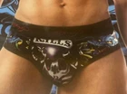 ED HARDY Hip Brief Black Retro Love Kills Slowly Tattoo Print Cotton Men's XL