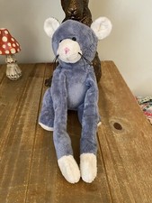 Woolworths Grey Mouse Soft Toy Plush Long Arms 12” Vintage Rare Cat?