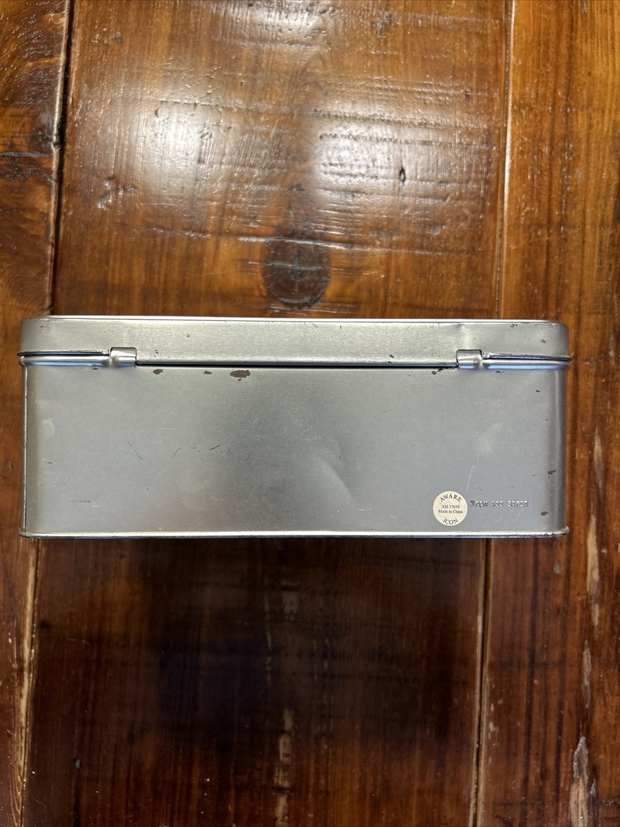 Vintage McDonalds Silver Metal Lunch Box With Ronald Lid - Aware