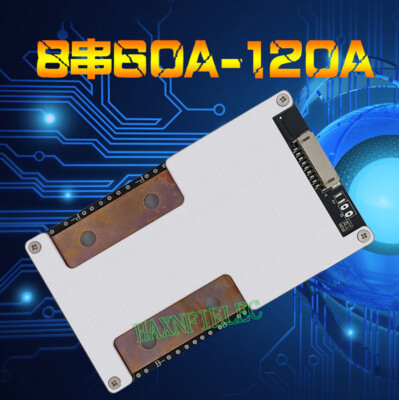 8S 30/50/60/120A 3.2V BMS LiFePo4 Battery Protection Board W/Balance Common Port