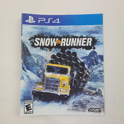 Snow Runner Focus Home Interactive Replacement Cover Art Sony Playstation 4