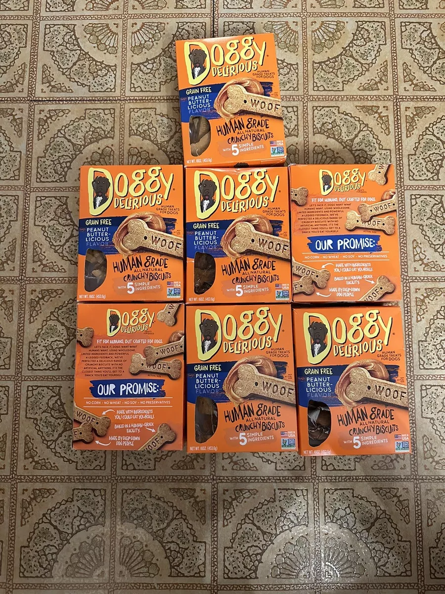 Doggy delirious grain top free peanut butter bones