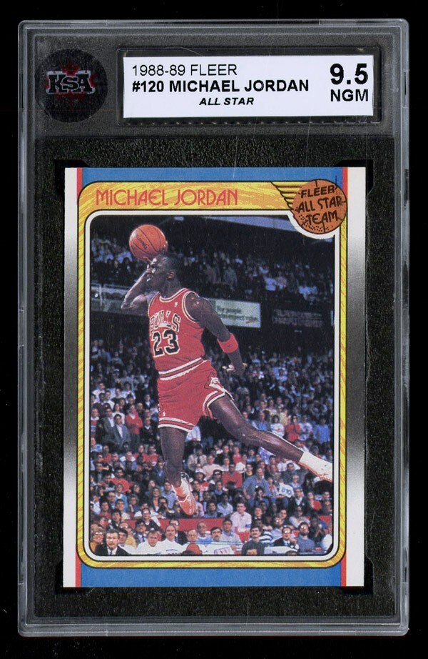 1988-89 Fleer Michael Jordan #120 ジョーダン 1988 FLEER #120 MICHAEL JORDAN ALL-STAR THIRD YEAR CARD KSA 9.5