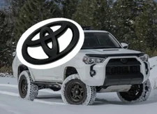 For Toyota 2010-2023 4Runner Matte Black Out Front Grille Bumper Overlay Emblem